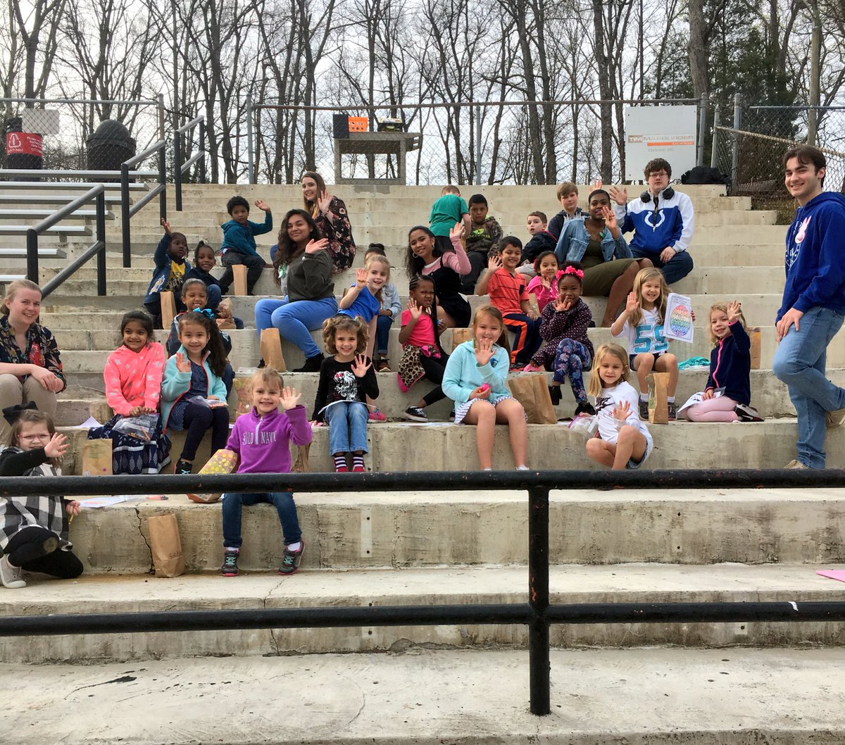 NCHS_CTE's tweet image. Spring fun with Royal Boger kindergartners hosted by NCHS Foods, Design, and Ag students!  @NWHigh