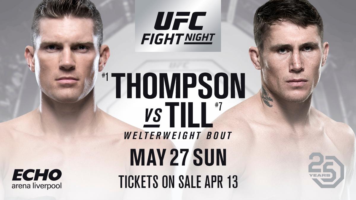 UFCEurope's tweet image. IT'S ON!! @WonderBoyMMA vs. @DarrenTill2 is your #UFCLiverpool main event!

🎟 bit.ly/2pQx5l3