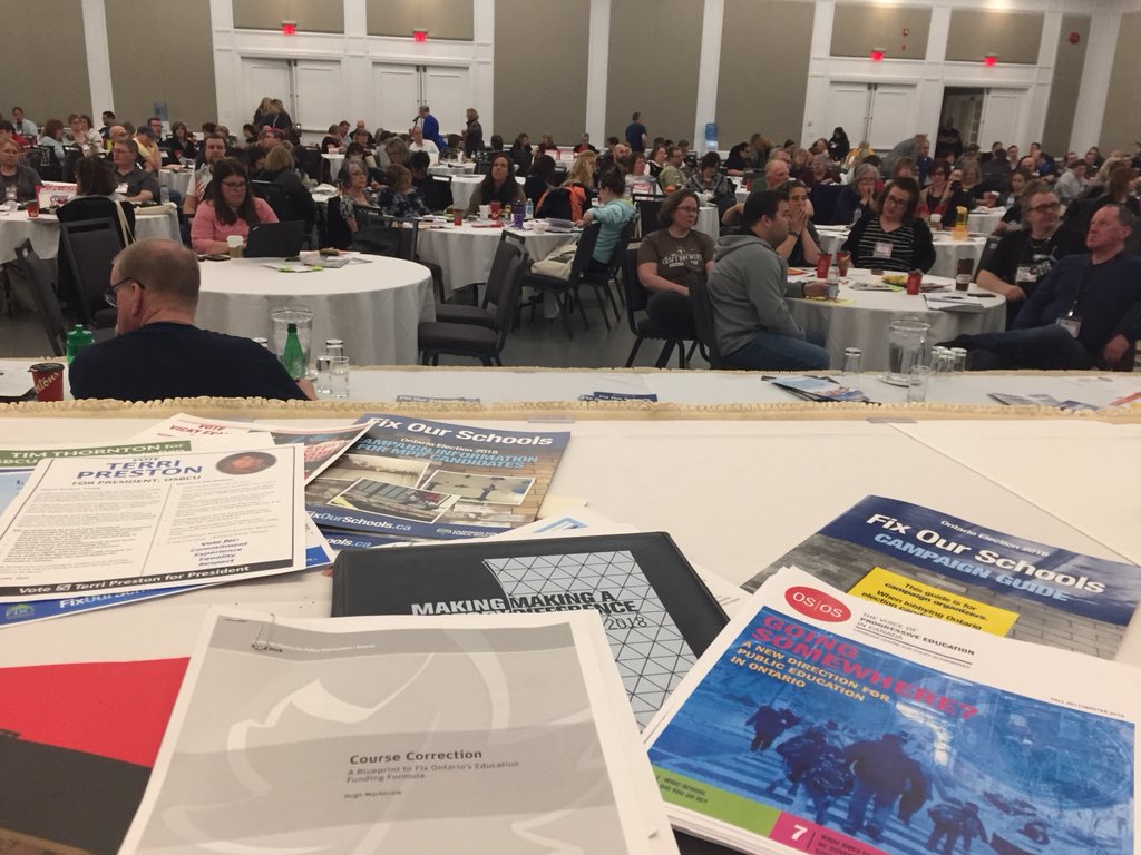 ErikaShaker's tweet photo. Great to be here at @CUPEOntario’s #osbcc conference talking about public schools, a funding formula that works for kids &amp; communities, and the importance of educators &amp; education workers #canlab #cdned @ccpa https://t.co/Vn56VhdPuP