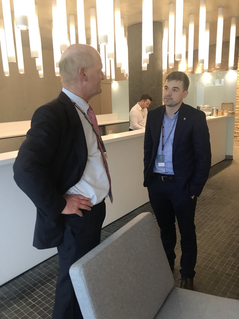 WayraUK's tweet photo. The Rt Hon Lord Willetts wanted to know all about @WayraUK @OpenFuture_ start-ups @CitySwifter @GoZeelo. As a former Minister of Universities and Science & Shadow Minister of Business, Innovation & Skills he had lots to share! #thinkBDPST #innovation #startups https://t.co/biZZCKj5z5