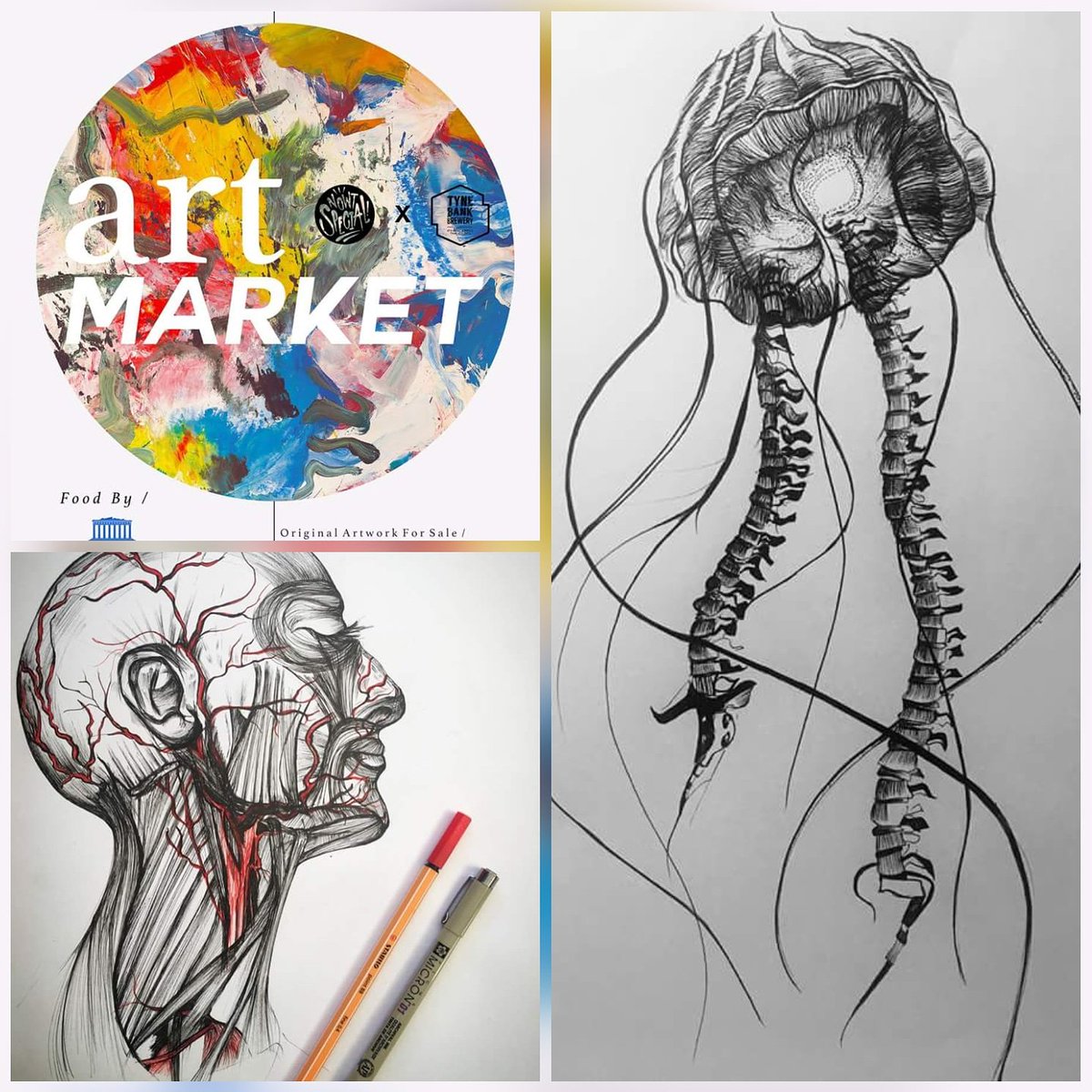 🦇 ART SALE 🦇 ART SALE 🦇 THIS
SATURDAY 31 MARCH <a href="/TyneBankBrewery/">Tyne Bank Brewery</a>
ORIGINAL ART FOR SALE AT SALE PRICES!! BRING CASH TO PURCHASE ORIGINAL ART ££ 🙂
#artmarket #originalart .<a href="/NorthEastHour/">#Northeasthour</a> .@barsinnewcastle .<a href="/artistnest/">Artist Nest</a> <a href="/the_Crack/">The Crack</a>