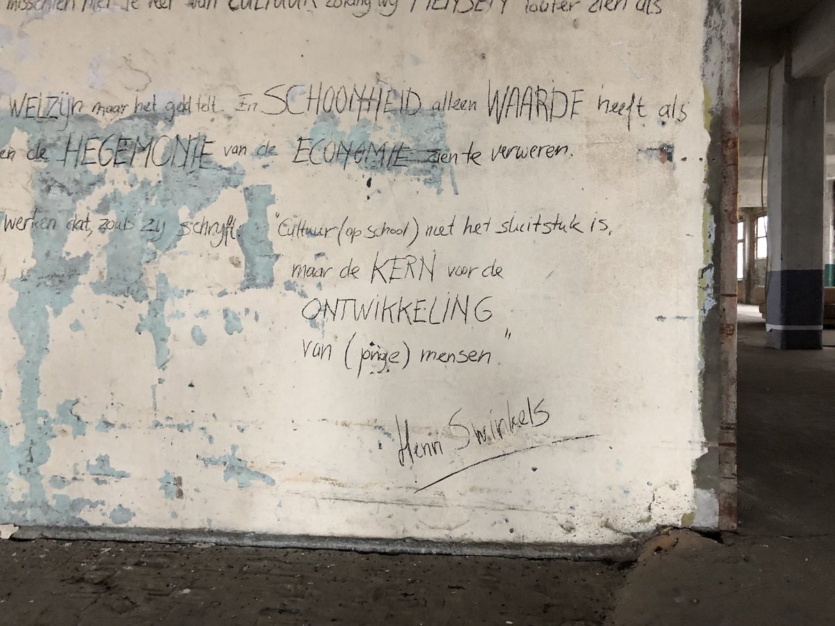 Dat “cultuur op school niet het sluitstuk is, maar de kern voor de ontwikkeling van jonge mensen” henriswinkels.tumblr.com