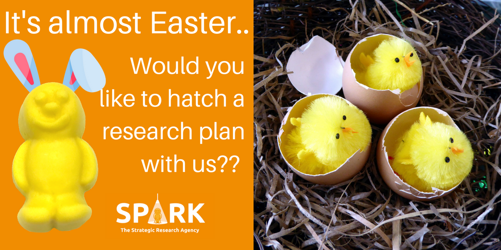 Sparkmrtweets's tweet photo. 🐣Contact us here to get cracking
https://t.co/G2Dk3YjH3u
#MarketResearch #HatchAPlan #Easter2018 https://t.co/6HW4dygebS