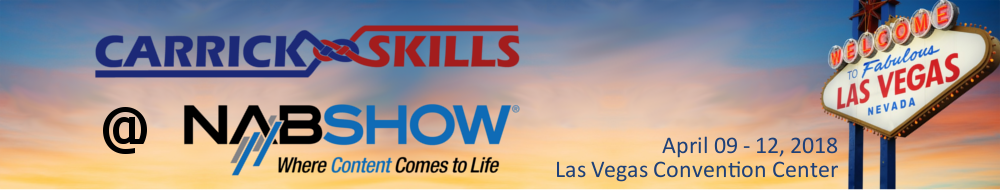 Carrick_Skills's tweet image. In just more than a week it's #NABShow2018 ! Let's talk about optimizing #video_processing #Automatisation. We'll explain you how Carrick-Flow can significantly improve your #workflow