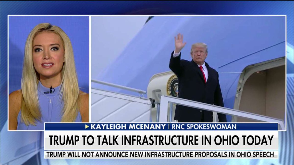 FoxNews's tweet photo. .@kayleighmcenany: "Our RNC internal polling shows that in every single one of our target states there is a positive view of the Trump tax cuts." https://t.co/qOXoPJ0mRL