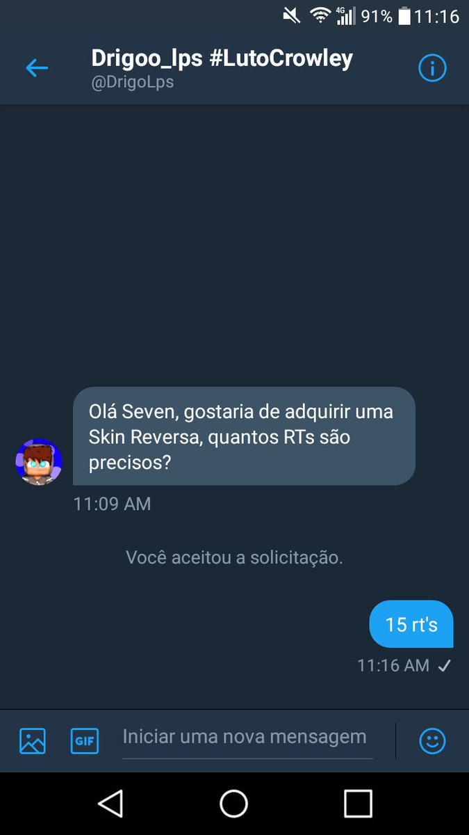 Adoro pessoas assim, elas têm educação.