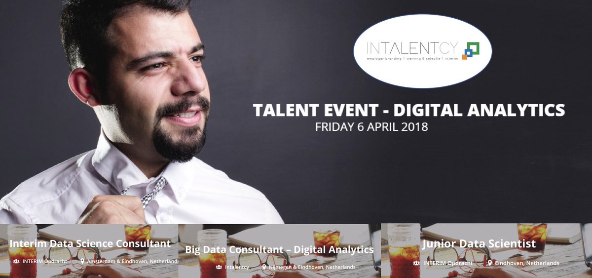 RinyGroeneveld's tweet photo. Nog 4 plaatsen vrij voor TALENT BOOTCAMP - DIGITAL ANALYTICS 
We nodigen graag uit voor ons Talent Evenement waar we Dé Data Consultant voor de toekomst selecteren. DM mij gerust! RT's zijn welkom! https://t.co/SSk4CBP2Fs