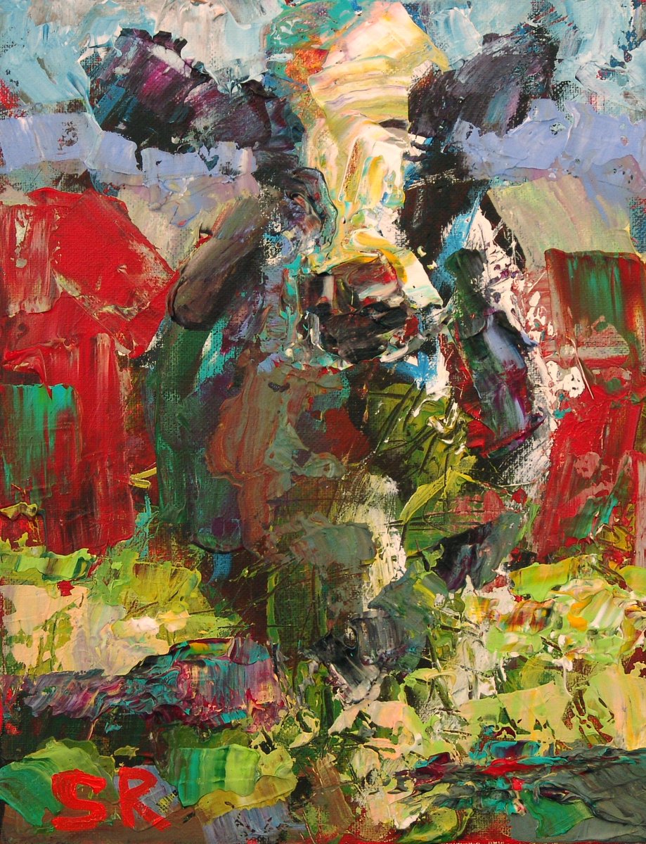 VermontPainter's tweet photo. Cow Painting 36 x 48 Original Large Cow Painting Abstract Cow Red Barn Colorful Cow Farm Animal Painting Acrylic Canvas Large Farm Art https://t.co/CsYx2hYKud #Etsy #SamRaines #FarmArt https://t.co/QT2HoQN3RD