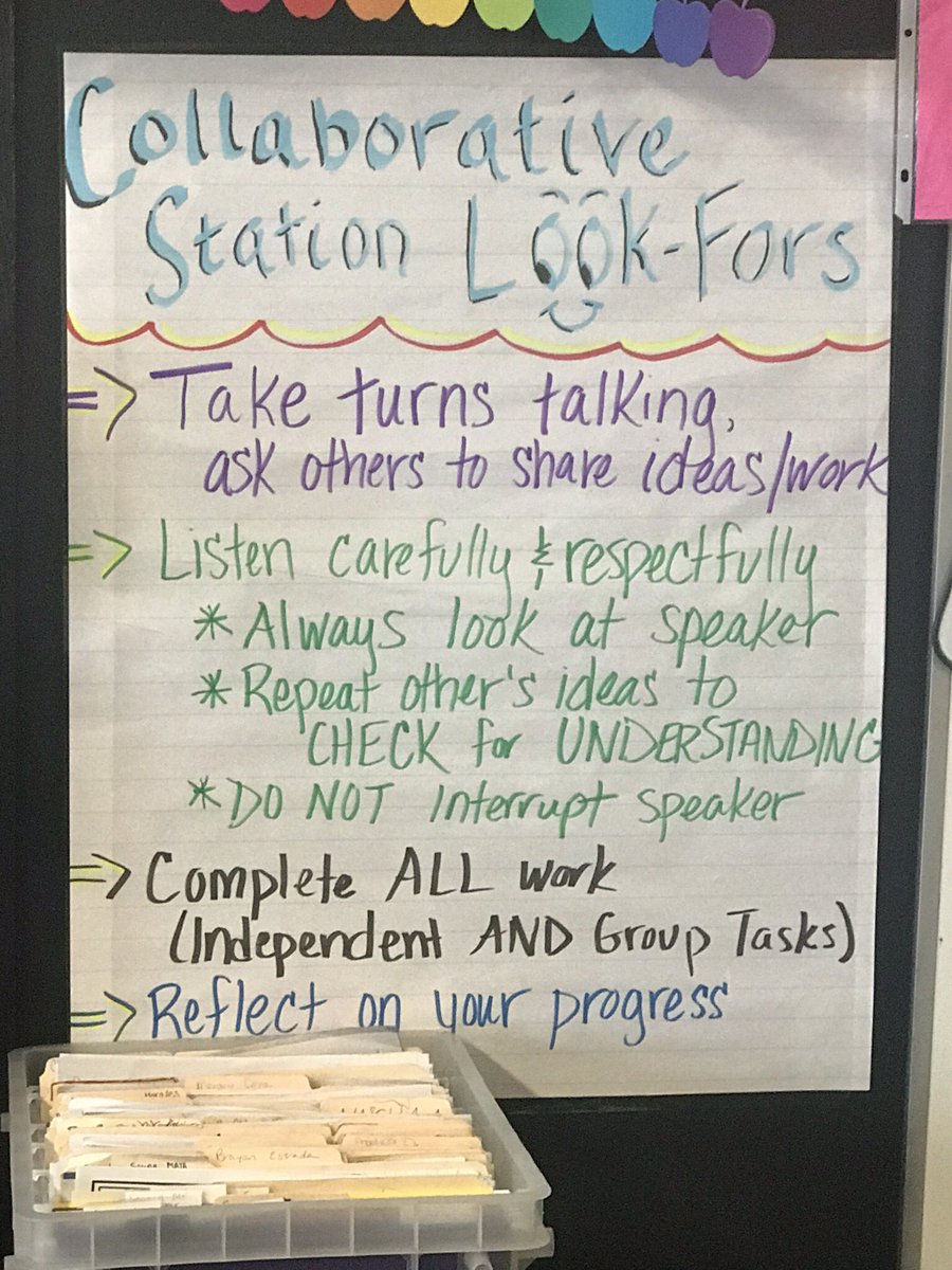 HollandLandy's tweet photo. When you cover a class and “steal” ideas to bring back to your own room! #LookFors #personalizedlearning #RoutinesANDExpectations Thanks @MsDesrosiers123 @WestBroadwayMS 😊😉 https://t.co/0vjofSDK0R