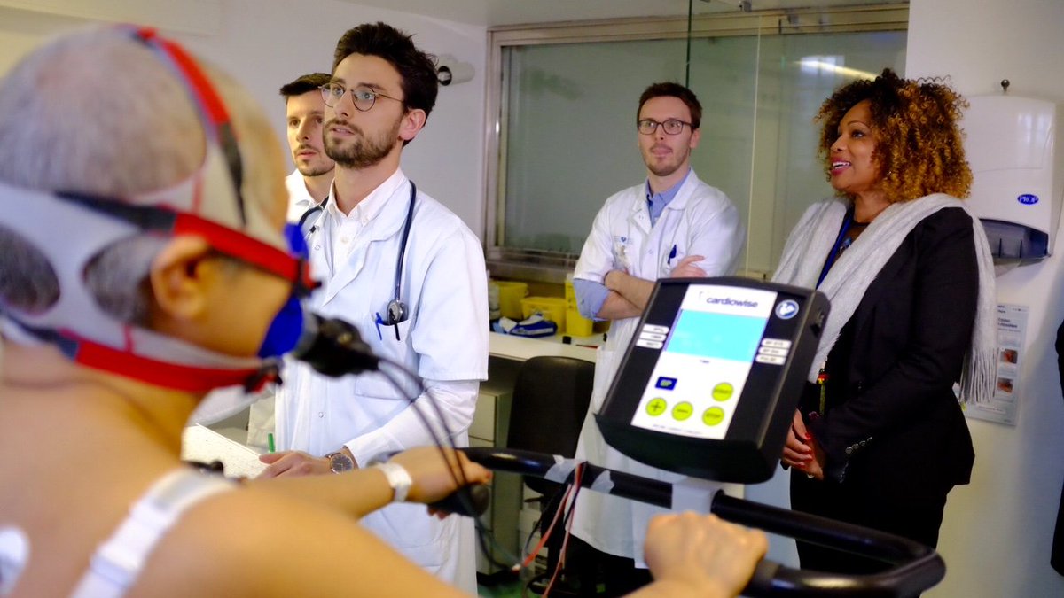 Exercices physiques individuels, séances de sport collectives ou encore tests d'effort font partie du quotidien de ce service #SportSanté