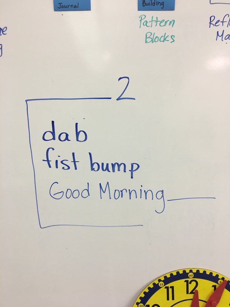 LeighAndrada's tweet photo. What’s happening in 1st grade? We are coding our morning meeting greeting. https://t.co/xX8ON3rU9T