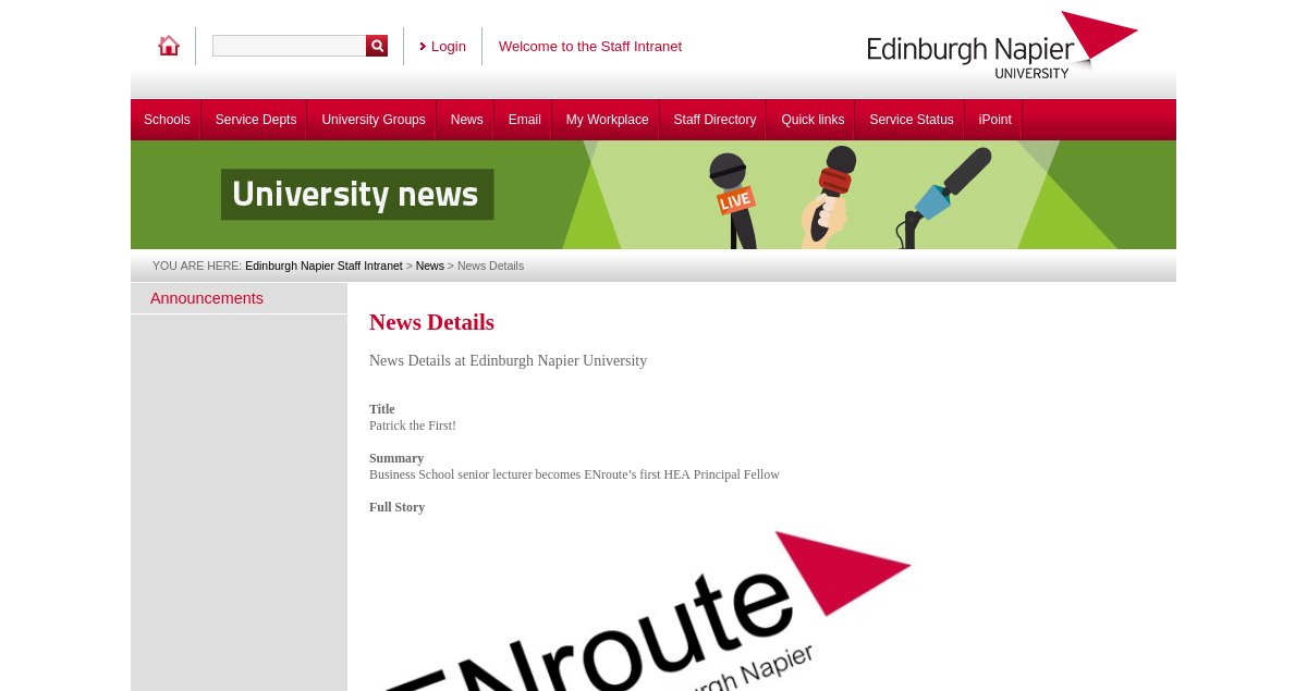 Congratulations to Patrick Harte <a href="/EdinburghNapier/">Edinburgh Napier University</a>  #PFHEA <a href="/HEAcademy/">HEAcademy</a> <a href="/EdNapTF/">EdNapTeachingFellows</a> <a href="/EdNapDLTE/">DLTE</a>  bit.ly/2uwWV32