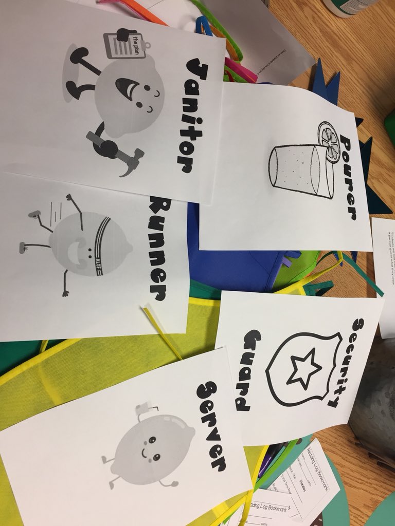 Rolands_camp's tweet photo. We are practicing our jobs for our lemonade sells starting MONDAY. We have pourers, servers, janitors, security guards, and runners! #boonestrong #boone2020 #ASLF https://t.co/UDLibC9L9e