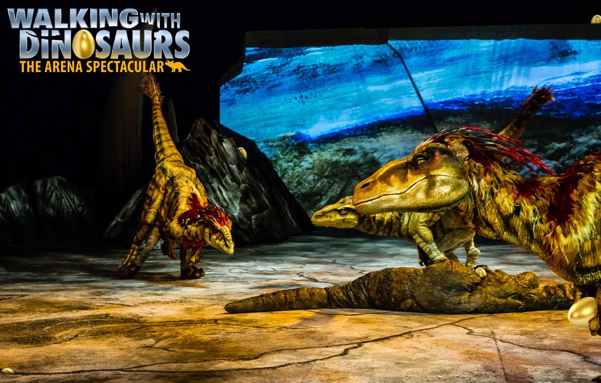 WWDLive's tweet photo. Can you help these Utahraptors hunt for their #EasterEggs before they become #eggstinct? #HappyEaster #WalkingWithDinosaurs https://t.co/4OeQlMZ7ov