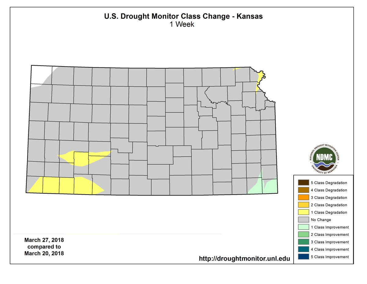 wx_chip's tweet photo. On the topic of moisture... new drought outlook expanded exceptional drought in southwest Kansas. #kswx #drought #ksag https://t.co/W1qwYq44N2