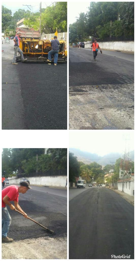 AsfaltadoraG's tweet photo. Iniciamos la rehabilitación de la vialidad en el primer tramo de la principal de El Castaño @AlcaldePedroB1 https://t.co/5oxZ6DXJgC