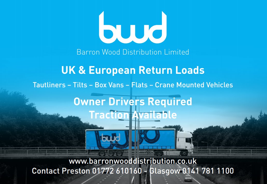 BwdPreston's tweet photo. bwd are looking for Owner Drivers to join our ever expanding Core Fleet Operation.
🔹 7 Day Payment
🔹Own Dedicated Traffic Planner
🔹Trailer Hire Available
If you are interested in joining a rapidly growing, successful Transport Company contact us on 01772 610181
#bwd #CoreFleet https://t.co/InhJ7Z78vu