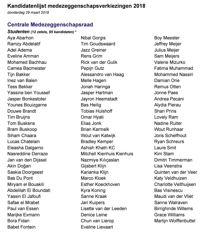 mvanderhorst's tweet photo. WOW.. 95 Student kandidaten en 31 medewerker kandidaat voor de centrale medezeggenschapsraad. Maar 24 zetels te verdelen. Worden mooie verkiezingen. #kiesmr #HvA zie: https://t.co/YT1puGRnNA https://t.co/5OVegdT1wc