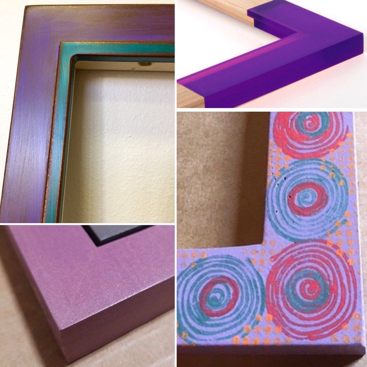 framemasterrob's tweet image. Purple Passion Perfection. #steel #wood #resin #paint #pattern #Satin #PurpleDay #Purple #frame #fun #designthinking