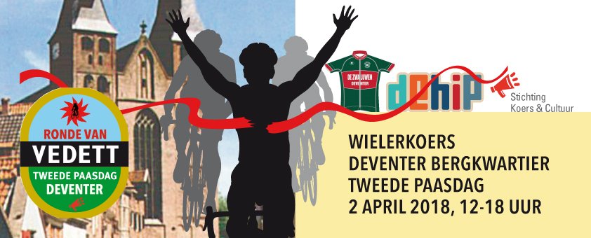 In het paasweekend vindt de Ronde van Vedett plaats, een prachtige wielerronde in Deventer. Lees meer: ow.ly/r0m530jcxd9