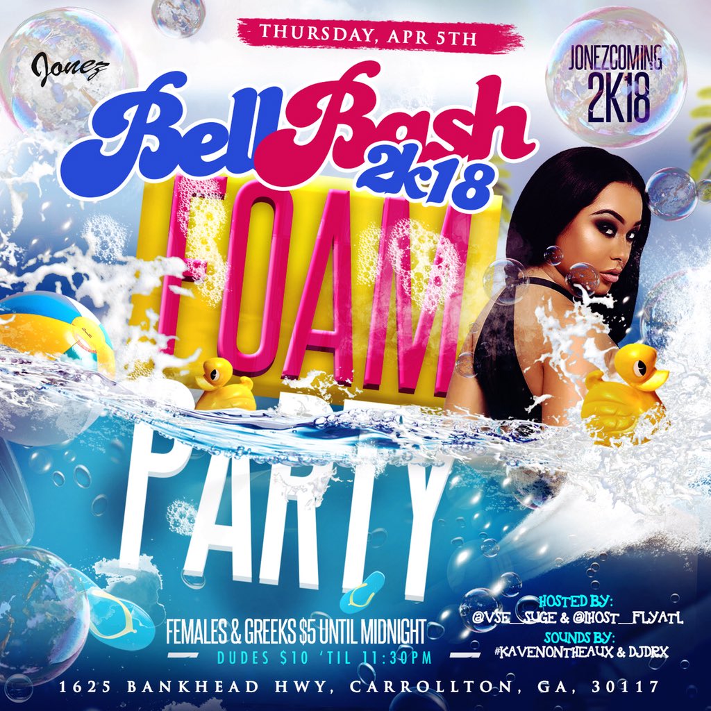 1Mick_2's tweet photo. #Jonezcoming2K18 #BellBashFoamParty 🏝‼️ https://t.co/oZPESqvxcS