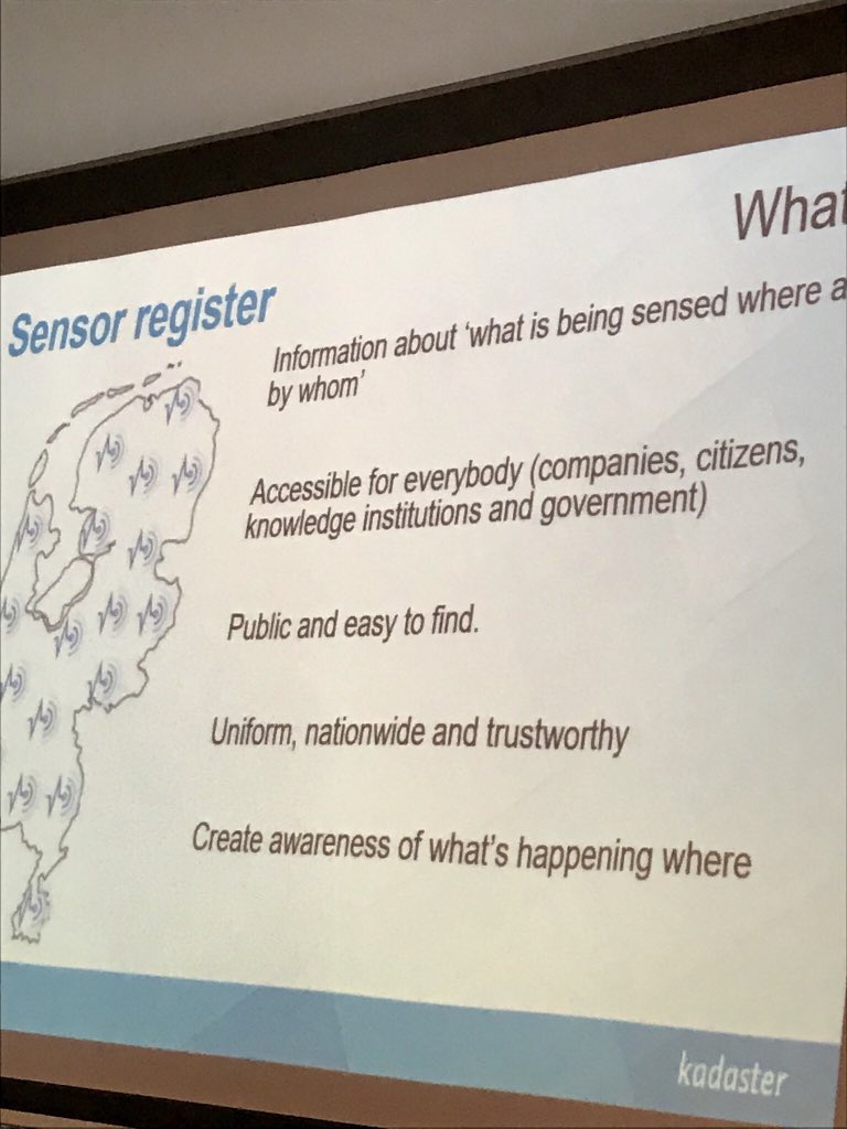 GuusSluijter's tweet image. @Het_Kadaster #beyonddataevent : pilot with @geonovum in #Eindhoven on sensor registration #SensorRegister #transparancy #opendata #smartsociety