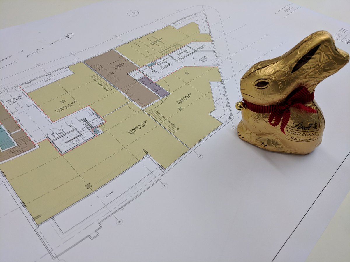 FrostArchitects's tweet photo. Look who we caught marking up some drawings! Happy Easter! #easterbunny #chocolate #hardatwork #easter #designersatwork #design #fakefriday #architects #commercialarchitecture #designprogress #drawings https://t.co/M4sm5YimfO
