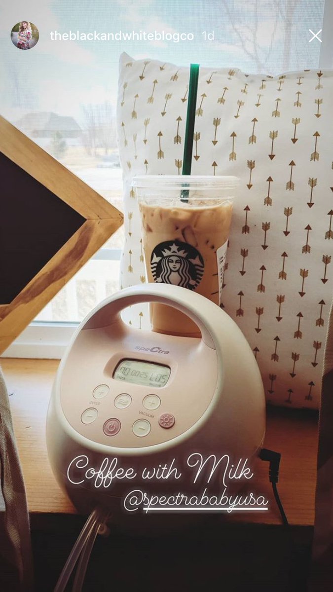 SpectraBabyUSA's tweet photo. Coffee & Milk 🍼 Thirsty Thursday’s ☕️ thanks #spectramom for this pic! Keep going, mama! You got this 🤱🏽 #breastfeeding #normalizebreastfeeding #supermom #coffeeplease #nursing https://t.co/0ddxAmF61y