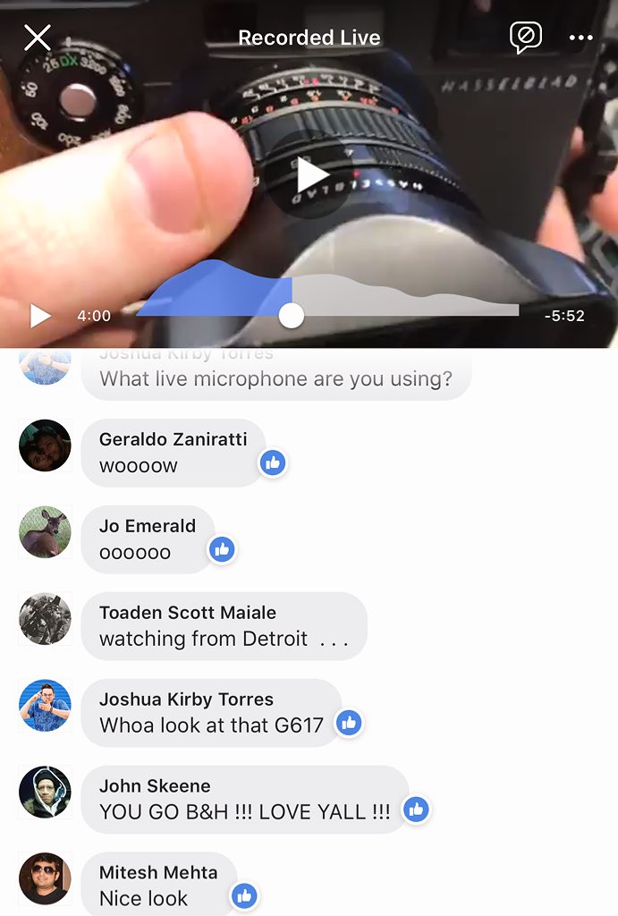 What would you like to know about Photography? — Reply with your Questions for today’s #TBT FB Live!

Broadcast Coming up around 12/1pm ET -> Facebook.com/bhphoto