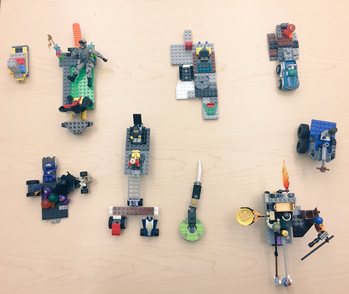 MrsDFifthGrade's tweet image. Love my students’ interpretation of  The Lion, the Witch, and the Wardrobe with LEGO!! They all created their own version of the White Witch’s sledge. #learningWithLego #narnia #tjsrocks