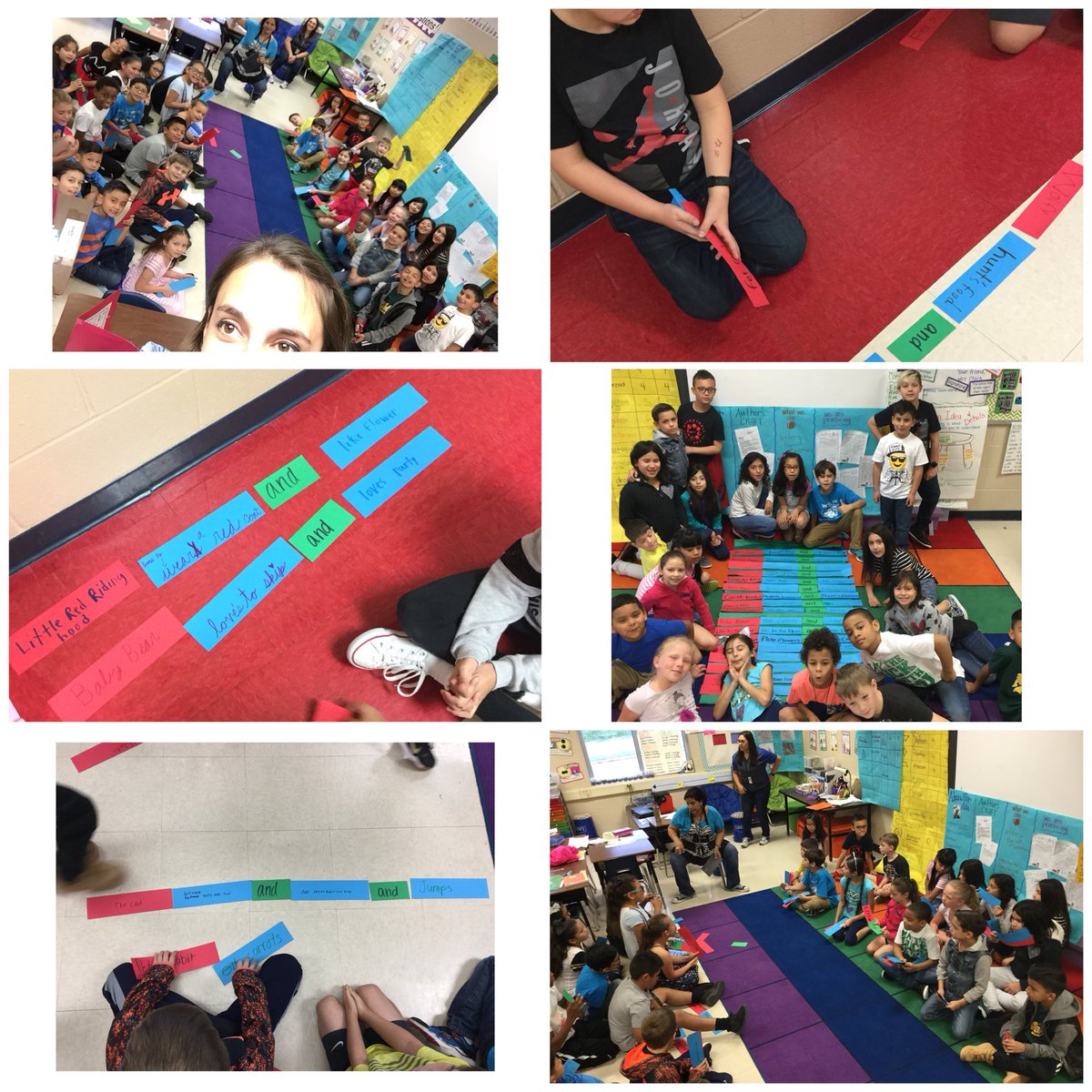 cassielclark16's tweet photo. Co-teaching a lesson on compound predicates! Woohoo! We are integrating our author study and composing compound predicate sentences. #compoundpredicate @lisa_carrasco2 @NISDMurnin @ambermfreeman #grammarmatters https://t.co/1BvzQRwTHY