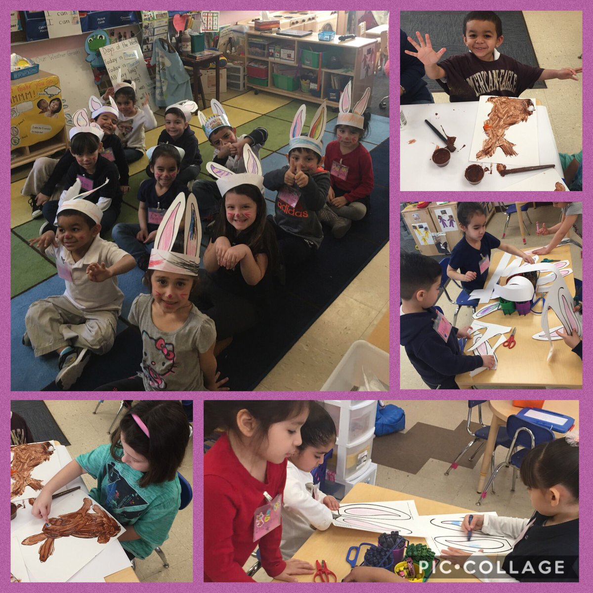 MissAmyPreK's tweet photo. Invaded by the #Bunnies 🐰🐰@missrumphius722 @CFSchoolsRI https://t.co/VhZmIcluIe