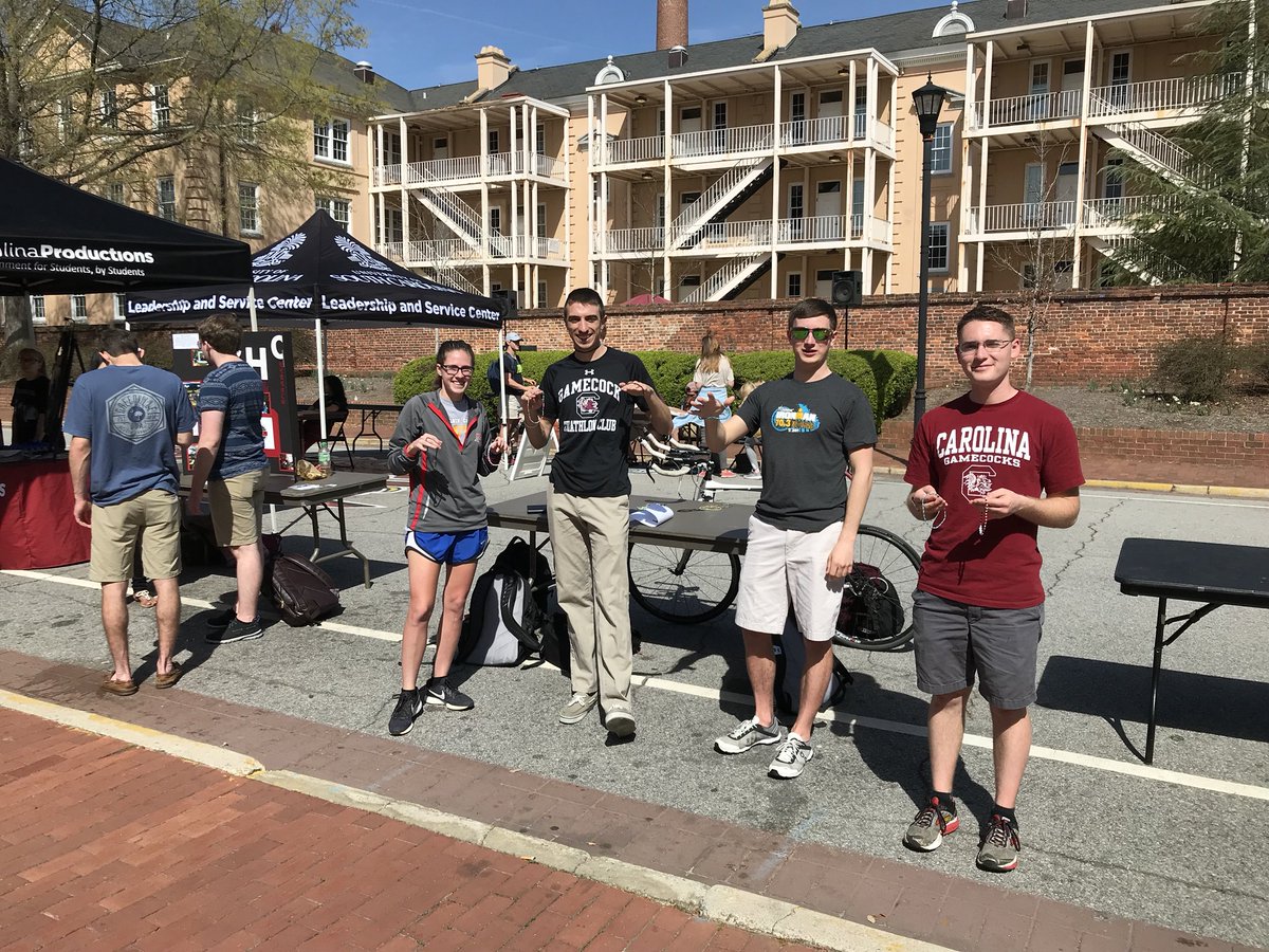 We’re out selling bracelets and chokers! Come help send Gamecock Triathlon to nationals!