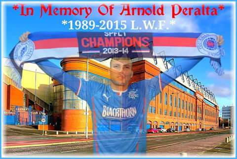 It\s abit late but happy heavenly birthday to Arnold Peralta. Taken far too soon    