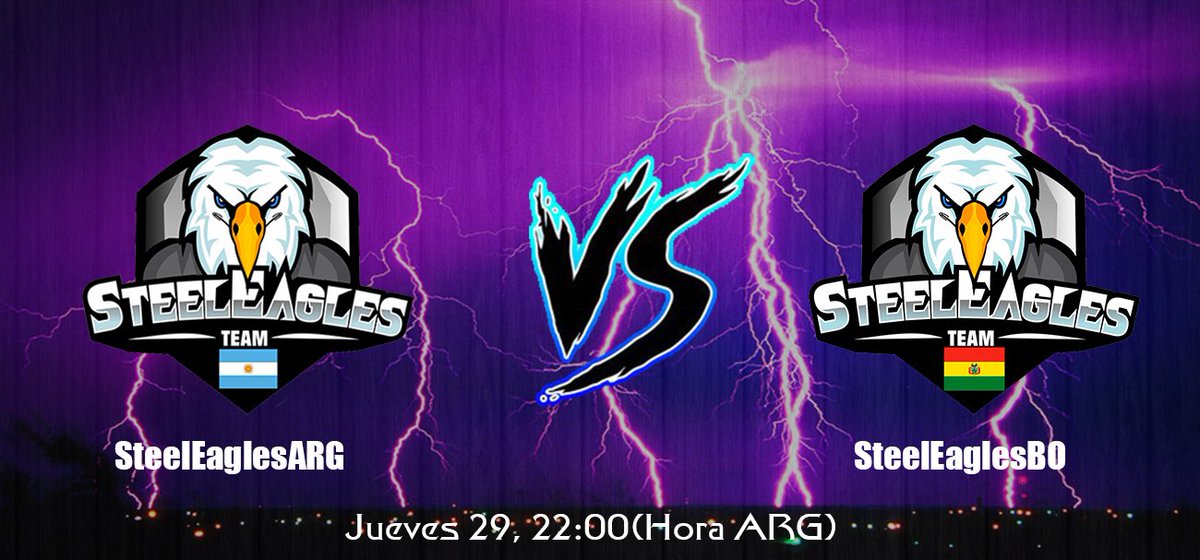 Hoy se juega un VS Contra Nuestra filial de Bolivia @SteelEaglesBo Horario:
🇦🇷22:00🇦🇷
🇧🇴21:00🇧🇴
🇵🇪20:00🇵🇪
🇲🇽19:00🇲🇽