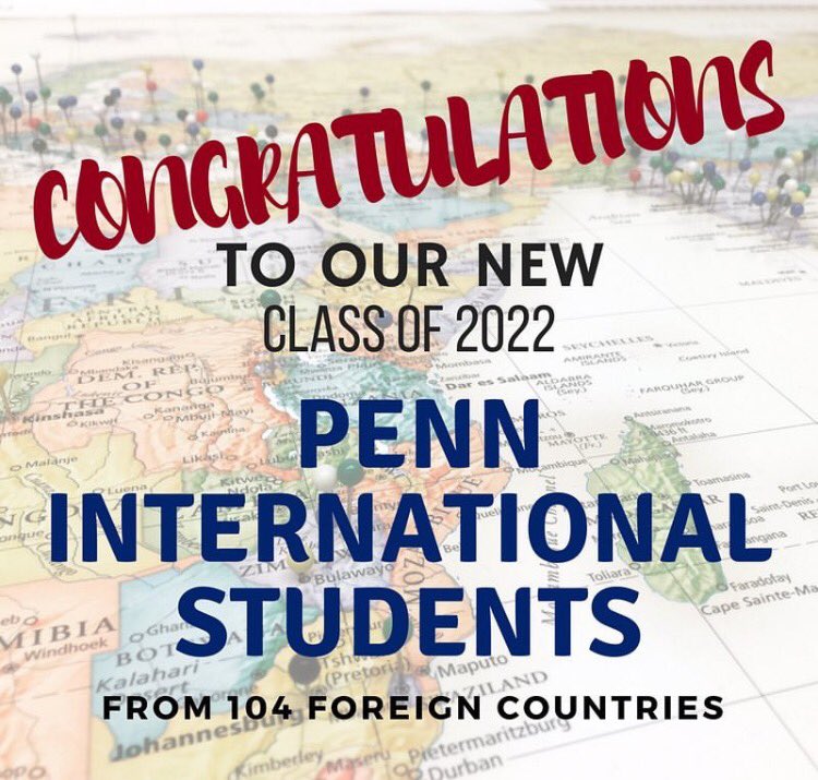 PennGlobal's tweet photo. Congratulations and we can't wait to meet you @Penn! #penntotheworld #theworldatpenn 📸: @isss_penn https://t.co/fUx5QvZkTF