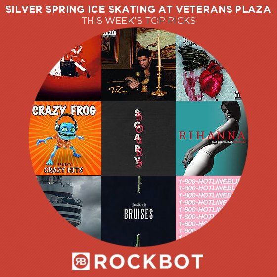 SkateDTSS's tweet photo. This Week's Top @GetRockbot Picks at Silver Spring Ice Skating at Veterans Plaza : https://t.co/HriT7oXobq https://t.co/gmVTPk6gJA