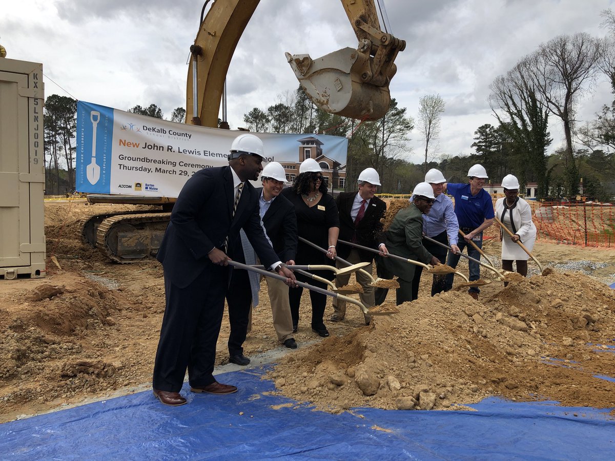 Ground breaking ceremony for John Lewis Elementary School!
