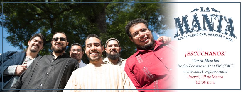 ¡Una entrevista más antes del concierto de esta noche en el #FCZ2018! Los invitamos a escuchar "Tierra Mestiza" en punto de las 5:00 p.m. por <a href="/RadioZacatecas/">Radio Zacatecas</a> sizart.org.mx/radio o #TuneIn