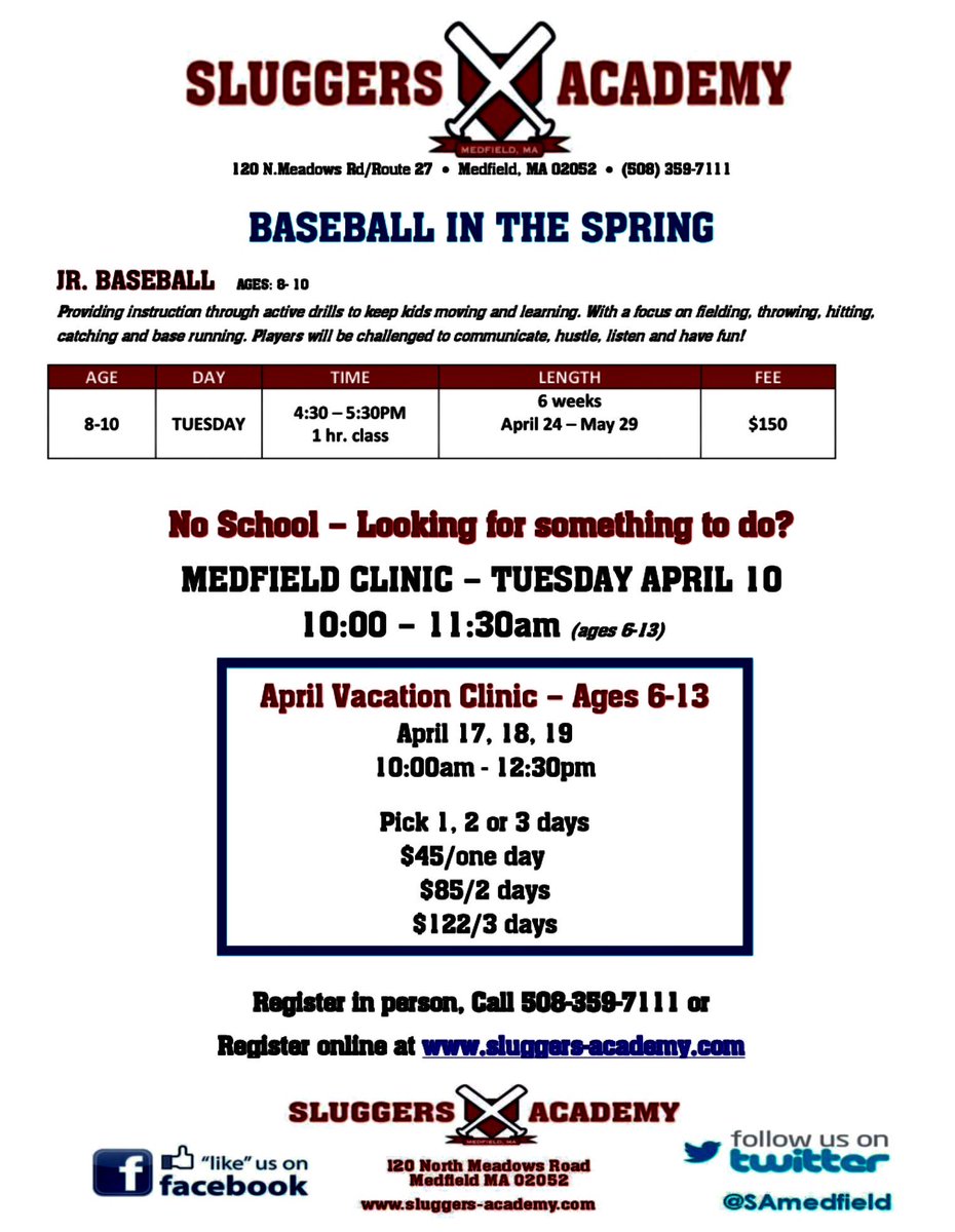 SAmedfield's tweet photo. Call 508-359-7111 to register or go on our website https://t.co/hDMQpuQ10y https://t.co/dja27mTHML