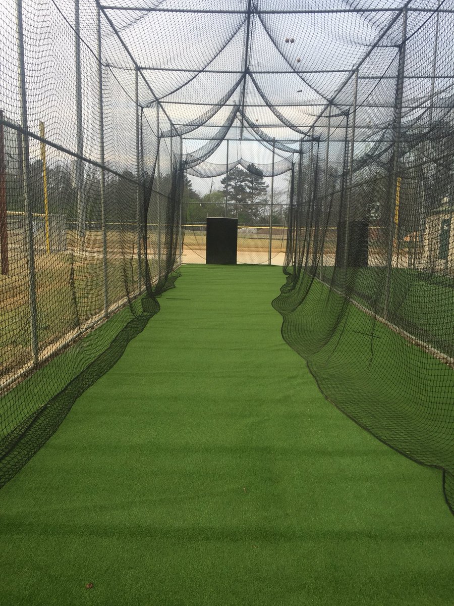 DvilleRec's tweet photo. Batting cage upgrades are currently ongoing and will all be finalized very soon #Douglasville #HunterPark https://t.co/kEeh1MSSmT