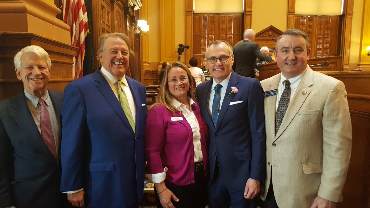 Big day today! Pictured above are all three living Lieutenant Governors, Pierre Howard, Mark Taylor, and Casey Cagle. And of course, my wife, Robin Ginn.