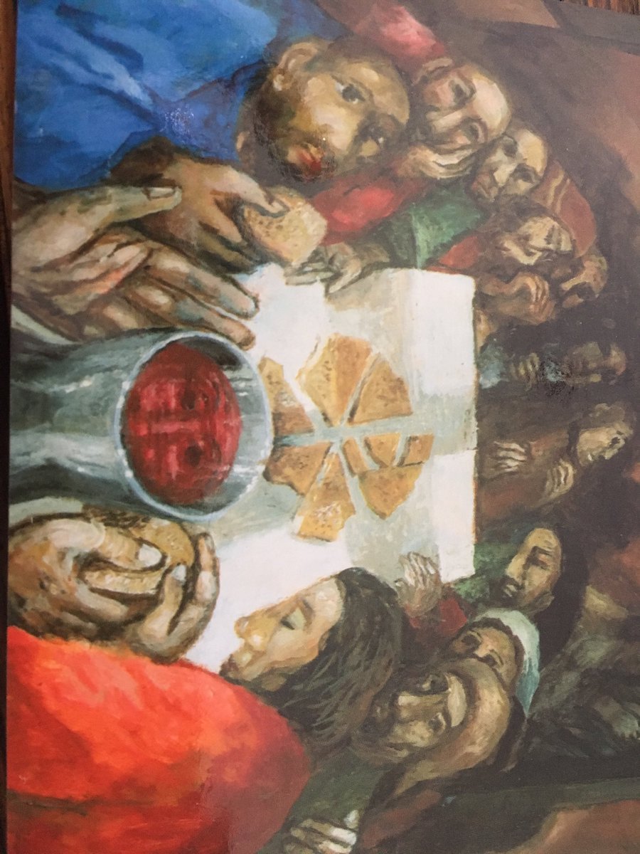 GermondAnne's tweet photo. “Take, this is my body.” (Mark 14.22) #maundythursday #brokenforyou Artwork by Sieger Koder https://t.co/XlGw0NACmj
