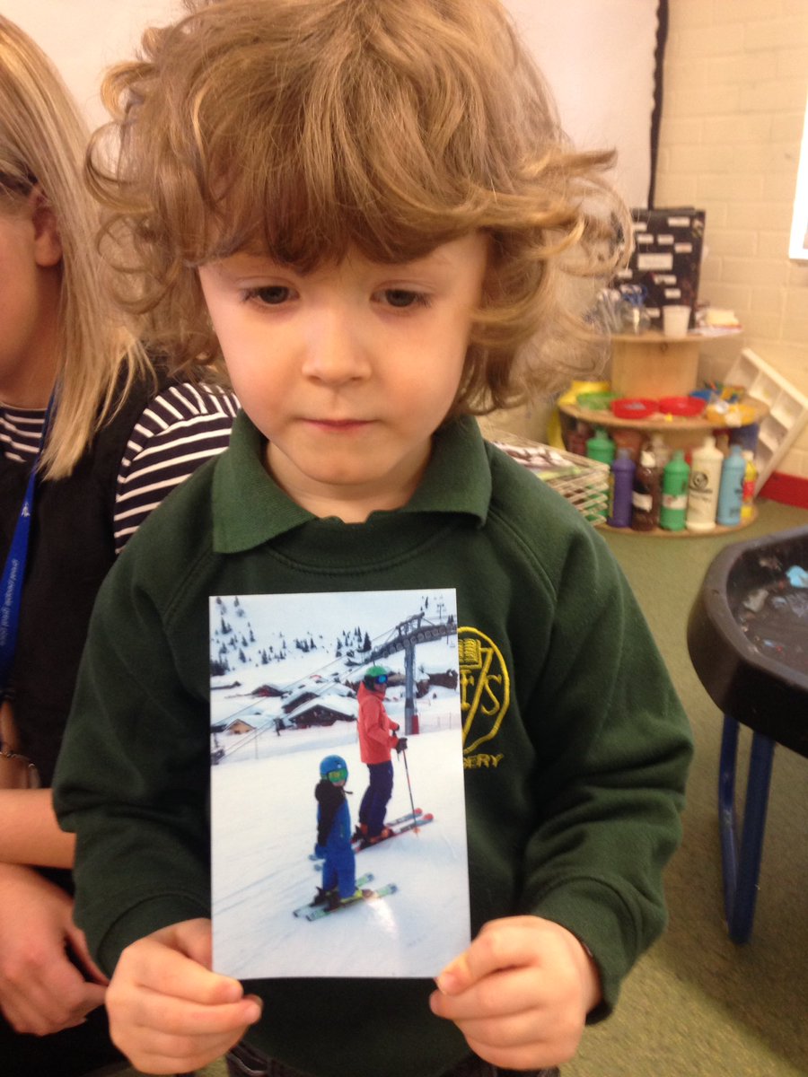 FriockheimPS's tweet image. Jake spoke confidently to his Nursery friends about his ski-ing holiday in France with his family. He brought in his holiday pictures.##greatknowledge