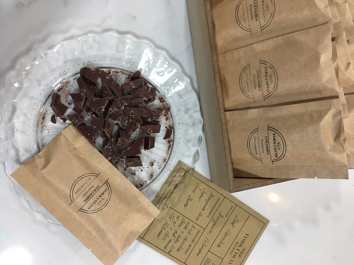 Sharing our chocolate love with our neighbours today! Working tomorrow in York centre? Fancy a chocolate delivery &amp; trying our chocolate?