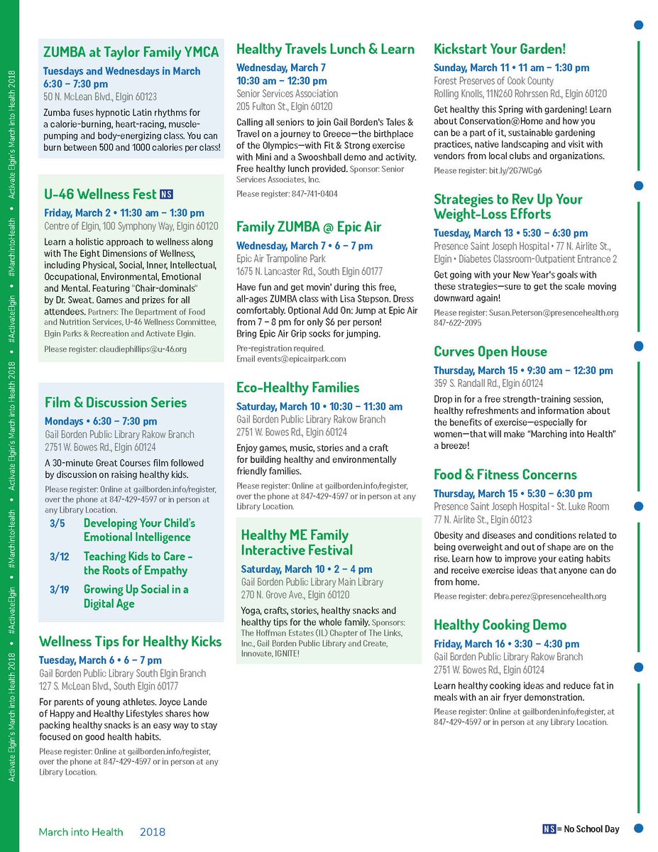 KaneCoHealth's tweet photo. Tonight! March into Health! Learn about community health and emergency preparedness 6:30pm to 8:30pm Thursday, at the Gail Borden Library in Elgin, #ActivateElgin #KaneCoHealth #KaneCountyMRC https://t.co/sHF3UklFT0 https://t.co/WPZAjFAsz1 https://t.co/pzjETALQUm