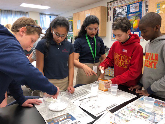 MoravianAcademy's tweet image. Slime Time! Learning about polymers, exploring different recipes for slime, having fun! #scienceisfun #afterschoolprogramming