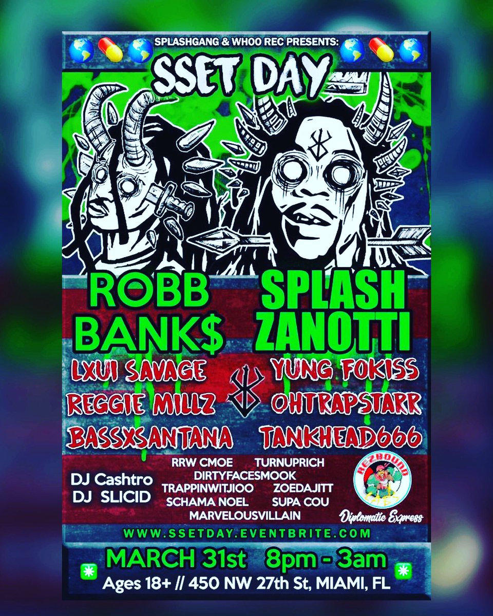 selmen_squared's tweet photo. South Florida *ACTIVATED* 
We killings shit on Saturday night 

@RobbBanks 
@SplashZanotti 
@DJCASHTRO 
@LxuiSavage 
@MillsReggie 
@stevenova_ 
@IgnorantO_ 
@dshimbeatz 
@SeanTayWilson 

@Yoh31 I'm sending you the exclusive coverage cause your my favorite 🙏🏽 https://t.co/e7yoRXo6ec
