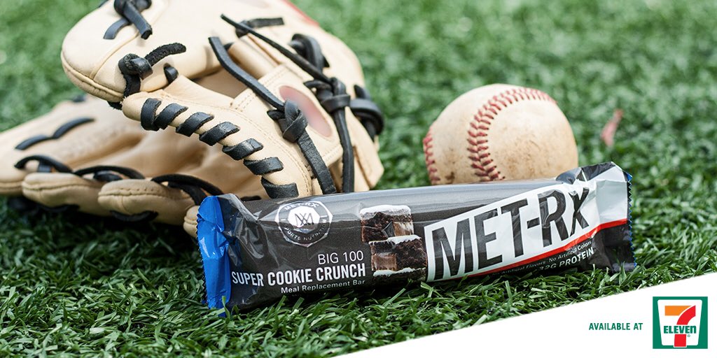 Cody_Bellinger's tweet photo. Head into @7eleven today and pick up a @metrx Big 100 bar! Taste great and helped me prepare for the season! #teamMETRx https://t.co/tlqOLMu439