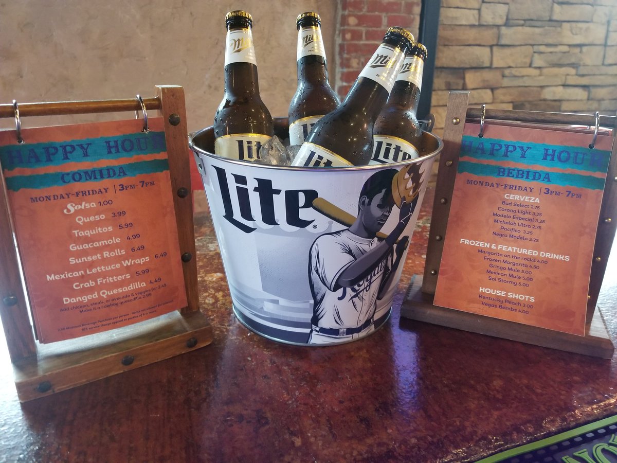 Don't act like you even plan on working after 3 o'clock today. 

Happy hour starts when the first pitch is thrown. 

Bring in your ticket stub and get buckets of (4) Miller Lite, Coors Light, or Boulevard Wheats for $12-- before or after each home game!